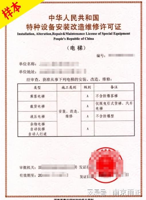 特種設備（電梯）安裝、維修、制造資質辦理全流程與核心條件解析